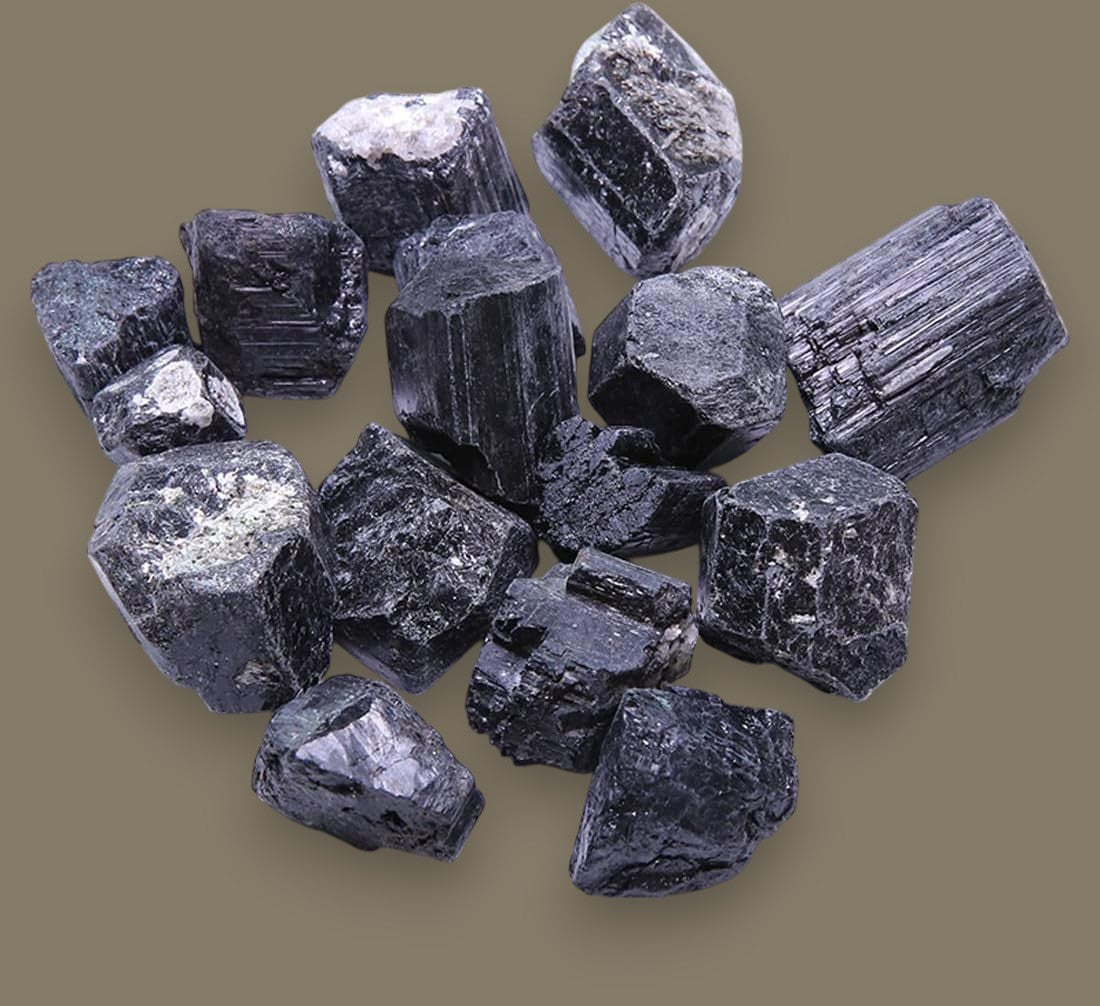 Black Tourmaline Raw Crystals