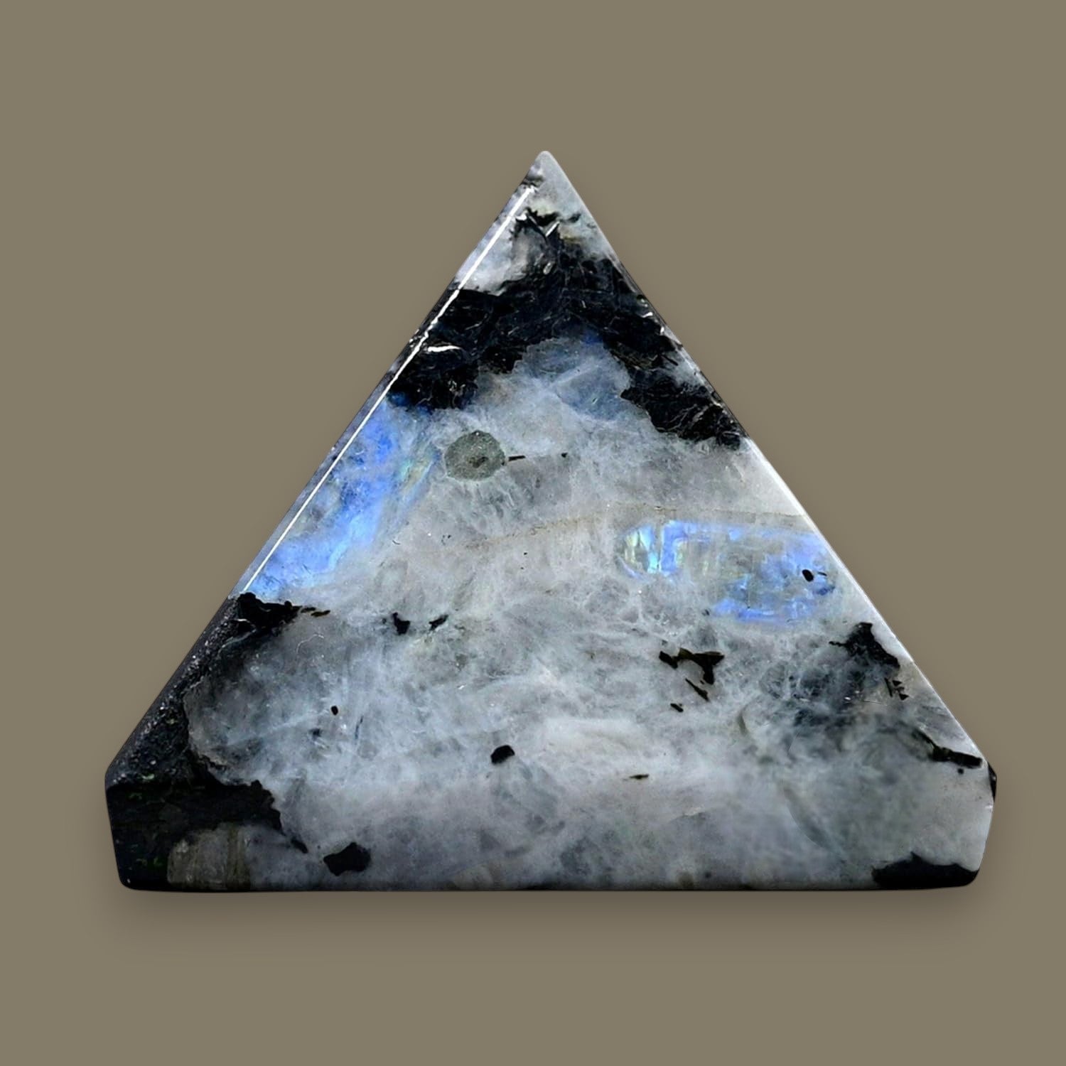 Rainbow Moonstone Crystal Pyramid